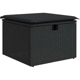 vidaXL Garten-Sofagarnitur 9-tlg. schwarz