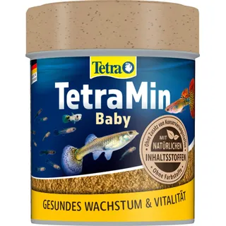 TetraMin Baby - Fischfutter in Form von Mikro-Flocken für die Zierfischbrut bis 1cm Länge, spezielles Wachstumsfutter, 66 ml Dose