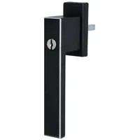 MS Beschläge Deluxe Fensterolive eloxiert - gefräst Fenstergriff Alu Rasterolive