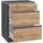 Held Unterschrank Turin 60 x 86 x 60 cm Graphit/Eiche