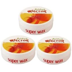 Sector Haarwachs 3x Sector Super Wax Strong Pfirsichduft 150ml, 3-tlg.
