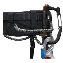 Petzl Eisschraubenholster Kletterausrüstung Schwarz/Orange