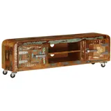 vidaXL TV-Schrank 120x30x36 cm Altholz Massiv