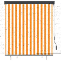 VidaXL Außenrollo 140x250 cm Weiß und Orange