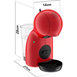 Krups NESCAFÉ DOLCE GUSTO PICCOLO XS by rot/schwarz manuelle Kaffeekapselmaschine