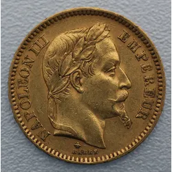 Goldmünze 20 Francs Napoleon III. (Frankreich)