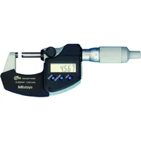 Mitutoyo Digitale Bügelmessschraube IP65 0-25 mm Digimatic, Ratschentrommel