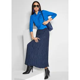 Madeleine Maxirock Damen Plisseerock Blau 34