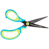 Pelikan griffix® Schulschere NeonBlack Linkshändermodell spitz 15cm n.black