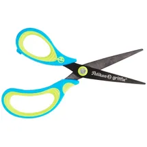 Pelikan griffix® Schulschere NeonBlack Linkshändermodell spitz 15cm n.black