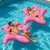 Luftmatratze Pool Seestern 150cm, Hängematte Pool Spielzeug Erwachsene Luftmatratze Wasser, Schwimmliege Wasserhängematte, Schwimmtiere für Den Ozean Pool Tiere Schwimminsel