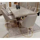 Xlmoebel Sitzgruppe Esszimmerstühle mit Polsterung im modernen Design, (Esszimmerstühle, 4-tlg., 4er-Set), Hergestellt in Italy weiß