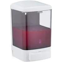 Relaxdays Wandseifenspender, 1000 ml, nachfüllbar, Spender Bad & Küche,