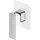 Omnires Parma Einhebelmischer Dusche Chrom/Weiß PM7445CRB