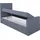 a&j möbelland gmbh Boxspringbett, Jugendbett FUNI 80x200 (Links) mit Bettkästen, Bonell-Matratze und Topper. Farbe: Weiß. - Weiß