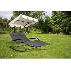 Garden Pleasure Sonnenliege Serifos anthrazit Stahl