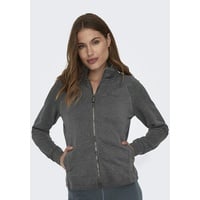 ONLY Play Sweatshirt ONPMELINA LIFE HN FZ LS SWT NOOS Sportjacke, Dark Grey Melange, M