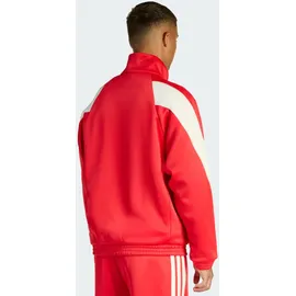 adidas Stadium Trainingsjacke - pure ruby, / Off White / crystal linen, M