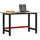 vidaXL Werkbank 140x60x81,5 cm Massivholz Eiche