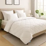 tb furniture gmbh leichte Bettdecke | 155 x 220 cm | dünne Sommerdecke | XDREAM Pure | Weiß