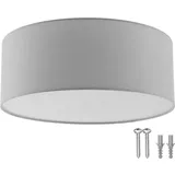 Tectake tectake® Deckenleuchte, Stahlgestell, 40 W, 40 x 15,5 cm - Grau,