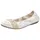 Rieker Ballerina RIEKER, Damen, Gr. 38 (5), weiß, Lederimitat, Schuhe Ballerina, Slipper, Flache Schuhe mit Rundum-Gummizug