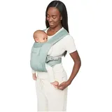 Ergobaby Embrace Soft Air Mesh Babytrage für Neugeborene ab Geburt, 2-Positionen Bauchtrage Baby Tragetasche Ergonomisch, Sage