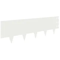 vidaXL Raseneinfassung 100 x 30 cm 30 Stück Weiß