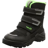 Superfit - Klett-Boots SNOW MAX Trible gefüttert in schwarz/hellgrün, Gr.35,