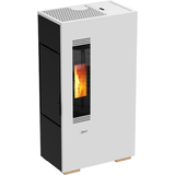 KALOR Pelletkamin | Mini Mod 5.S | inkl. Wi-Fi | 4,4 kW | Weiß