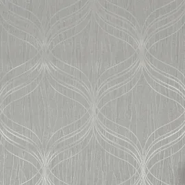 boutique luxury Boutique Vliestapete Optical Geo Silver 10,05 x 0,52 m