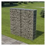 vidaXL Gabionenwand mit Abdeckung Verzinkter Stahl 100×20×100 cm