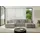 altdecor Ecksofa Cord 6-Sitzer Dunkelgrau