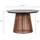 VCM Max Gartentisch Ø 115 x 75 cm Teak/Grau