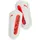Ultra Schienbeinschoner 01 white/glowing red M