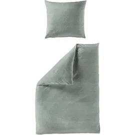 BIERBAUM Chic Uni Unifarben Grün 240 x 220 cm + 2 x 80 x 80 cm