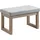 Homcom Fußbank Polsterhocker 68 x 42 x 38 cm Grau