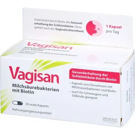 Dr. Wolff Vagisan Milchsäurebakterien mit Biotin Kapseln