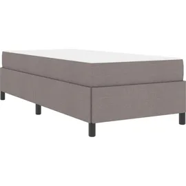 vidaXL Boxspringbett 90 x 200 cm Taupe