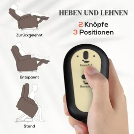 Homcom Sessel, Braun, Kunststoff, 93x110x90 cm, Wohnzimmer, Sessel, Polstersessel