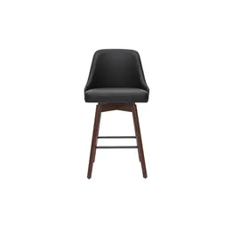 miliboo Design-Barhocker drehbar H65 cm Schwarz