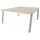 Rocada Mehrfacharbeitstisch Blanca BxTxH 160x163x73cm Gestell grau Platte Melamin buche
