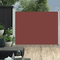 vidaXL Ausziehbare Seitenmarkise 140×500 cm Braun