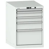 Lista Schubladenschrank Stahl 800x564x725mm lichtgrau 5 Schubladen