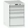 Lista Schubladenschrank Stahl 800x564x725mm lichtgrau 5 Schubladen