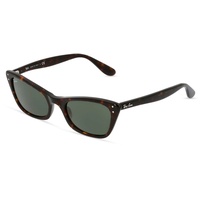 Ray Ban Ray-Ban LADY BURBANK Damen-Sonnenbrille Vollrand Butterfly Acetat-Gestell, Havanna Gr. 52/20 (mit Sehstärke)