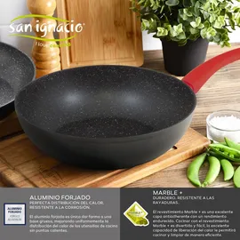 San Ignacio Energy Wok 26cm Induktion aus geschmiedetem Aluminium.