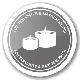 Edzard Teelichtglas Ben, Hirsch, Höhe 13 cm)