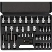 Stier Bit-Steckschlüsselsatz, 1/2 Zoll, 1/4 Zoll, ISK/TX, 42-teilig