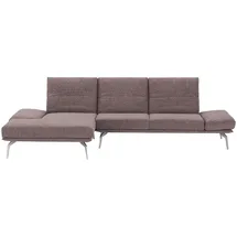 KOINOR Eckcouch Mikrofaser 3-Sitzer Rosa/Pink